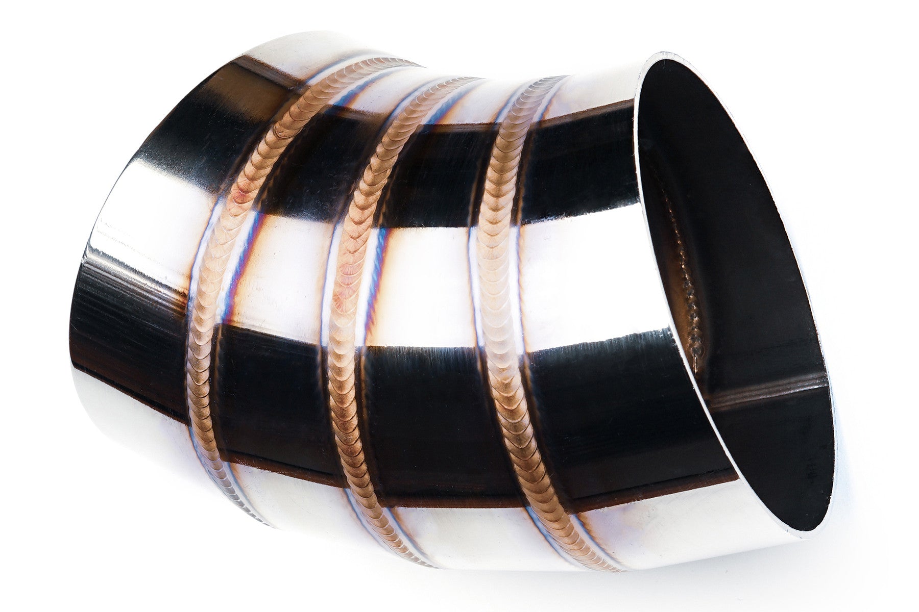 Codo de Acero Inoxidable 45° 102mm Soldadura TIG