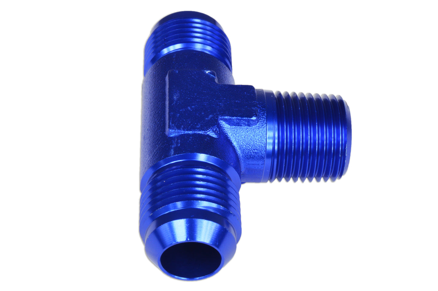 Tee Macho/Macho/Macho AN6-1/8 NPT-AN6 Azul