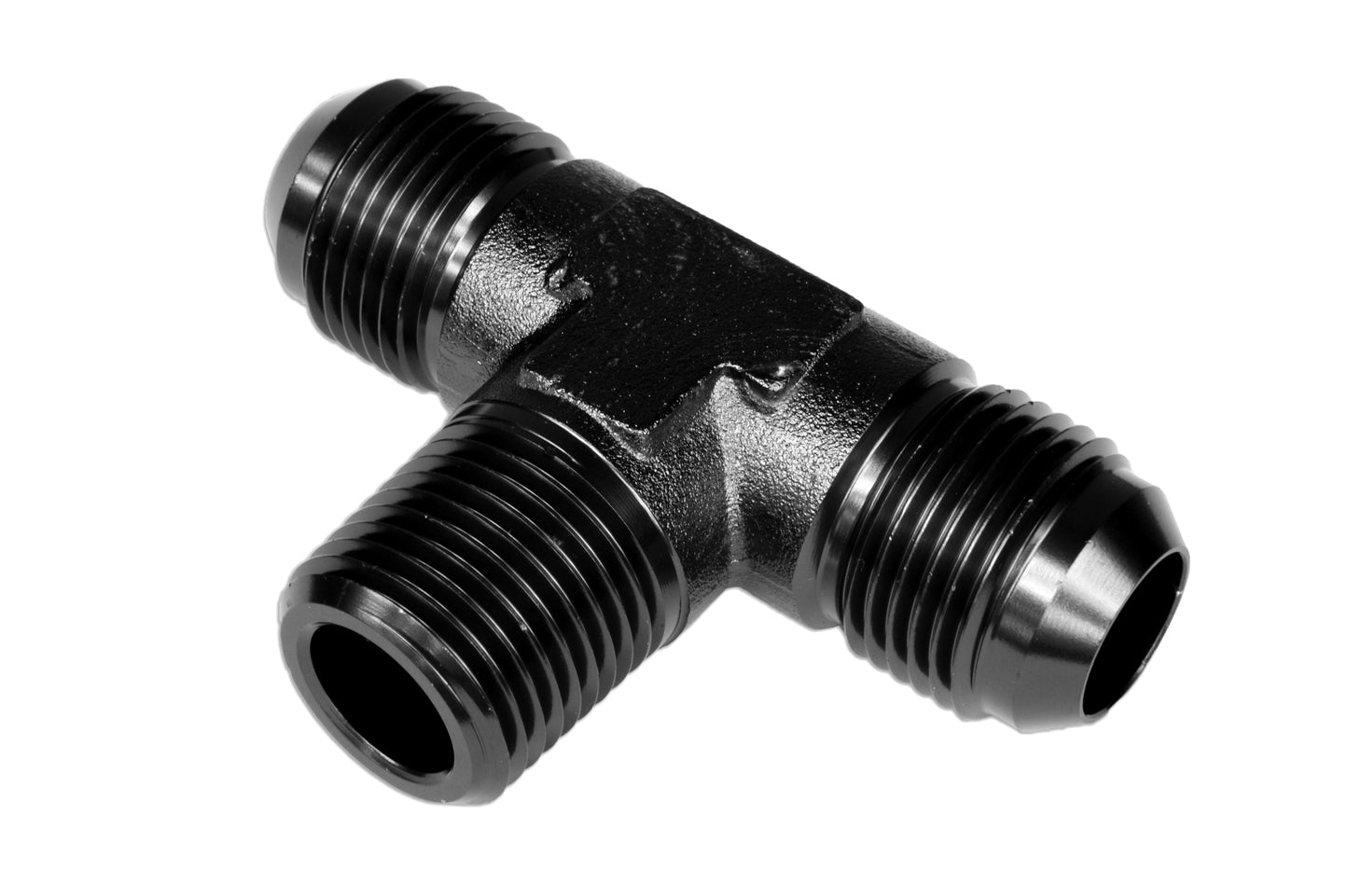 Tee Macho/Macho/Macho AN8-3/8 NPT-AN8 Negro