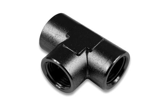 Tee Hembra/Hembra/Hembra 1/8 NPT Negro