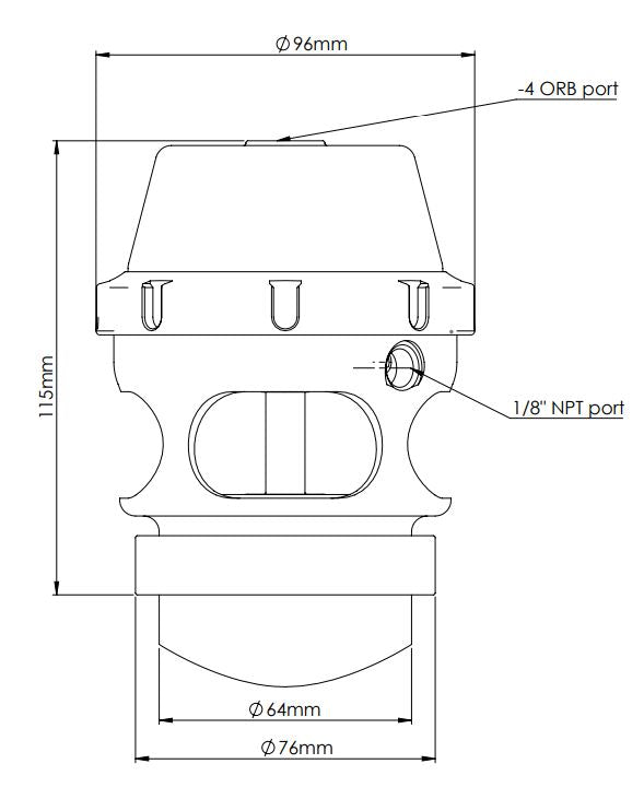 Válvula Blow Off Turbosmart TS-0207-1002 Power Port - Imagen 4
