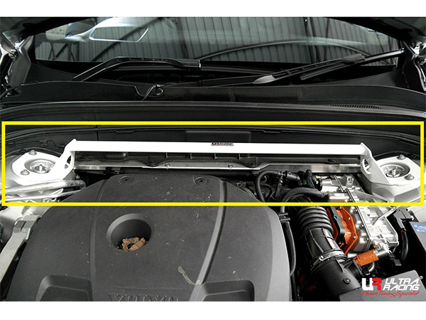 Barra de Torretas Superior Delantera Ultra Racing para Volvo XC90 T8 14+ 4WD Híbrido