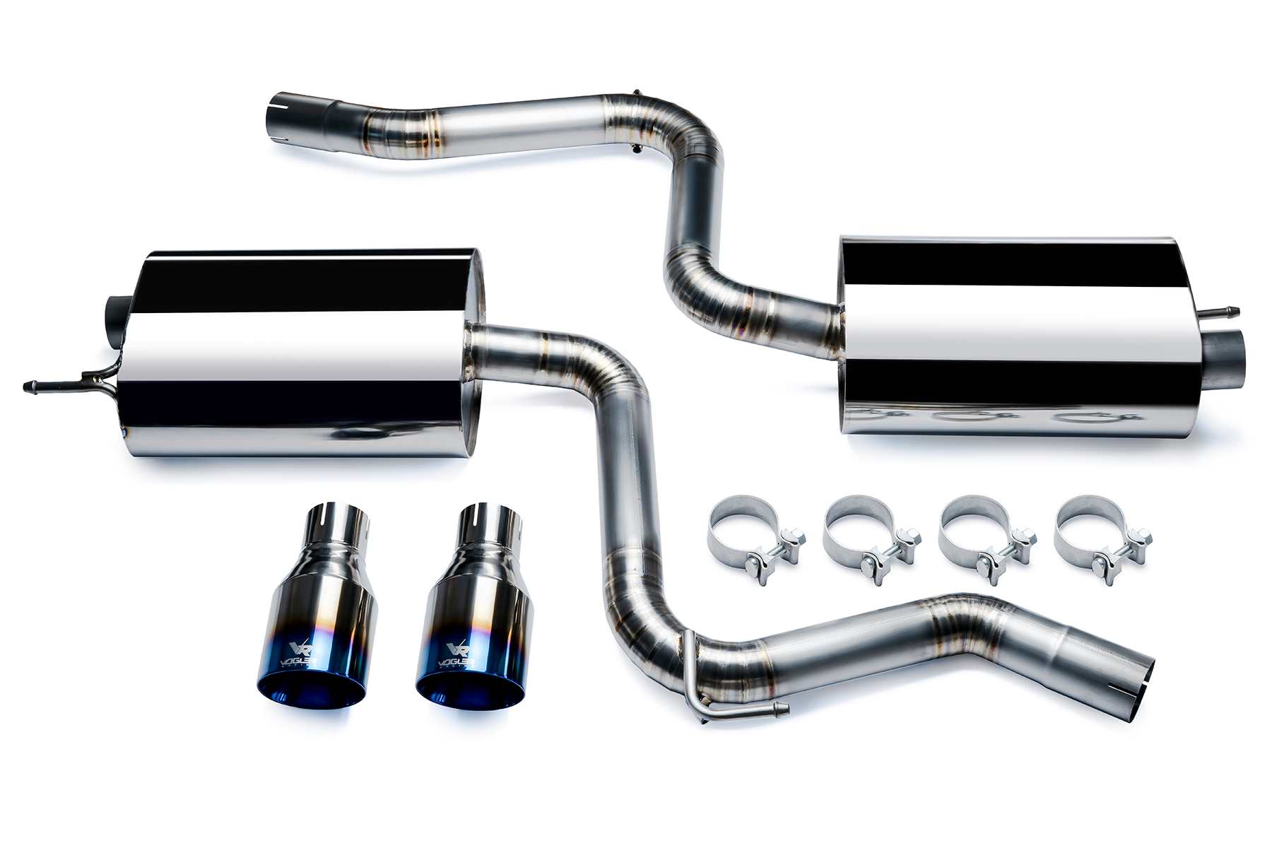Sistema de Escape Titanio Ford Mustang 2.3 Catback Vogler Racing - Imagen 3