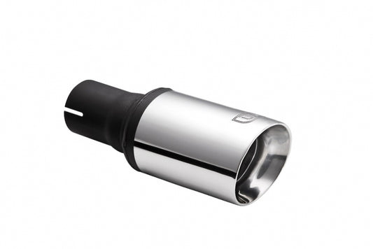 Cola de Escape Universal Redonda 90mm, Longitud 120mm, Diámetro Montaje 55mm