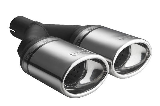 Cola de Escape Universal Ovalada 120x80mm, 250mm, 55mm