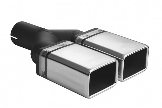 Cola de Escape Universal Rectangular 82x54mm, 200mm, 55mm