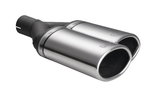 Cola de Escape Universal Ovalada 220x80mm, Longitud 220mm, Montaje 60mm