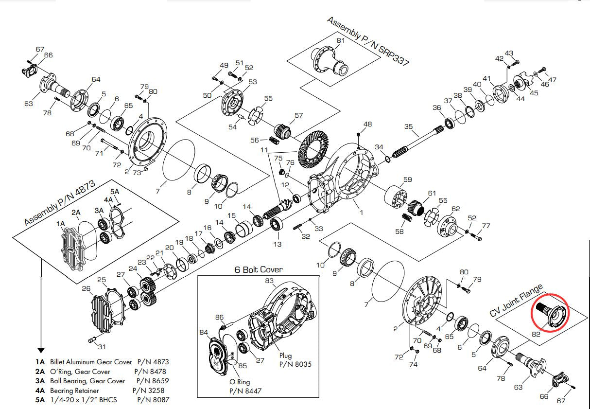 Brida Winters CV Joint 930 de Salida (31 Estrías) 930 SR2944-31