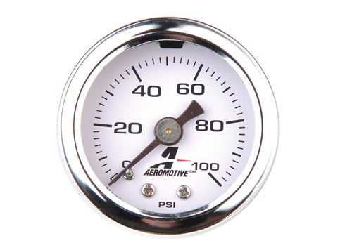 Manómetro Presión Combustible Aeromotive 0-100psi, 1/8 NPT ARE 15633