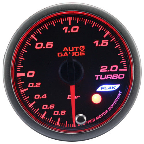 Nuevo Indicador de Presión Turbo Auto Gauge Stepper Motor Peak Series 52mm Ámbar
