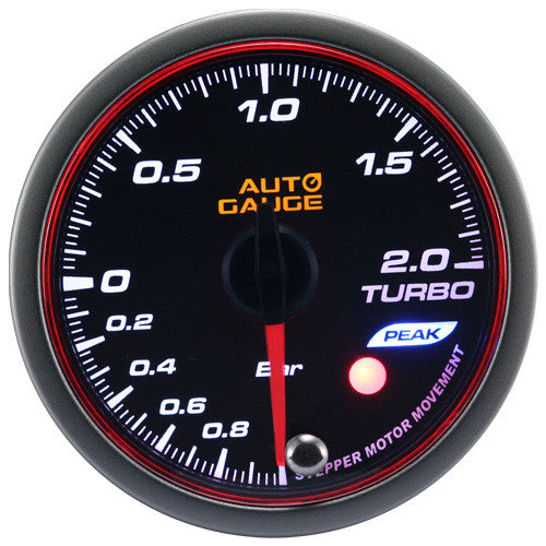 Nuevo Indicador de Presión Turbo Auto Gauge Stepper Motor Peak Series 60mm Ámbar - Imagen 2