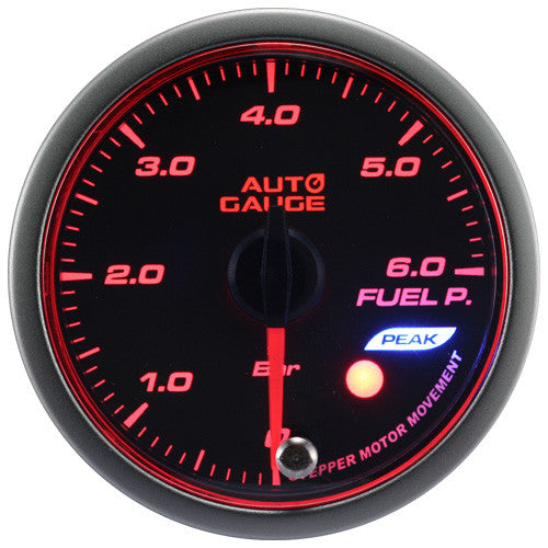 Nuevo Indicador de Presión de Combustible Auto Gauge Serie Peak 60mm Ámbar