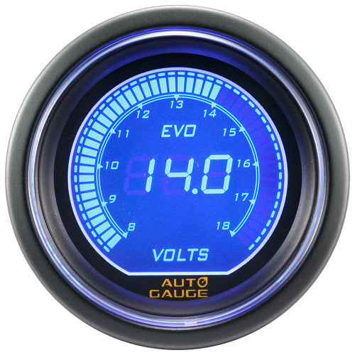 Nuevo Indicador de Voltaje Auto Gauge Serie Evo
