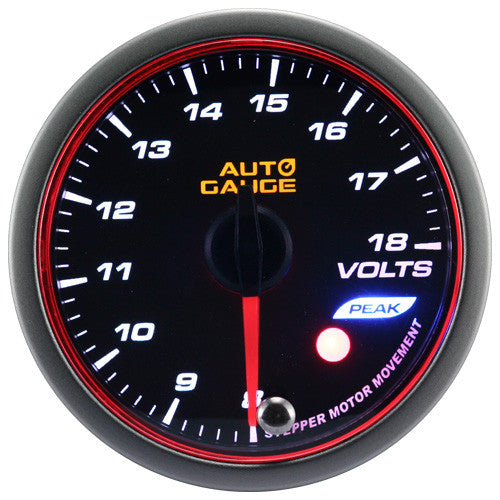 Nuevo Indicador de Voltaje Auto Gauge Stepper Motor Peak Series 60mm Ámbar