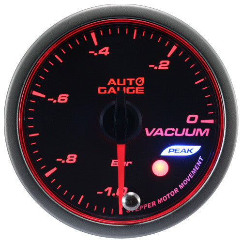 Nuevo Indicador de Vacío Auto Gauge, Motor Paso a Paso, Serie Peak 60mm Ámbar - Imagen 2