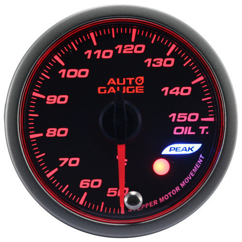 Nuevo Indicador de Temperatura de Aceite Auto Gauge Serie Peak 52mm Ámbar