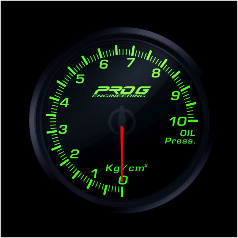 Indicador Pro G Race Series 2 RC, Presión Aceite Kg/cm2 VERDE 52mm