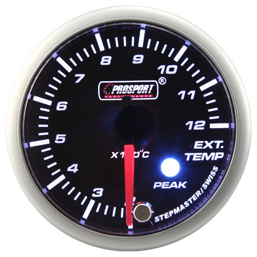 Indicador EGT Prosport Serie Peak 52mm Verde Motor Paso a Paso - Imagen 2