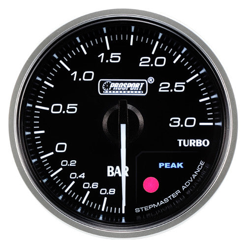 Indicador de Presión de Sobrealimentación Prosport Premium 52mm Ámbar