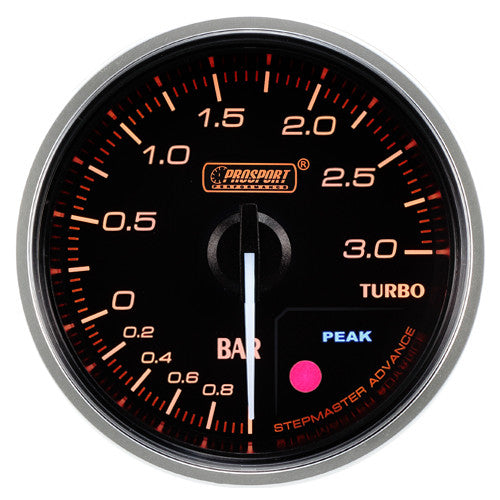 Indicador de Presión de Sobrealimentación Prosport Premium 60mm Ámbar - Imagen 2