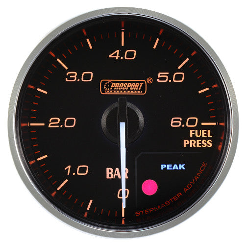 Indicador Presión Combustible Prosport Premium 52mm Ámbar