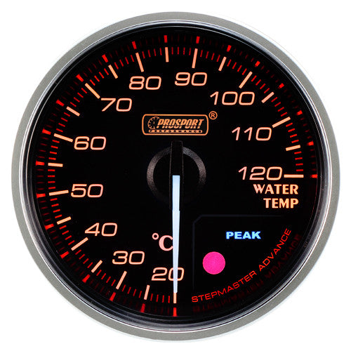 Indicador Temperatura Agua Prosport Premium 52mm Ámbar
