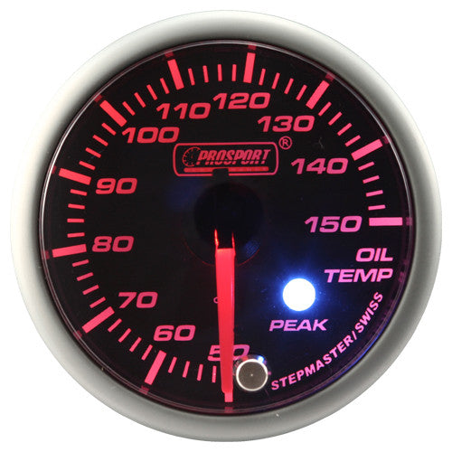 Indicador Temperatura Aceite Prosport Serie Peak 52mm Ámbar - Imagen 2