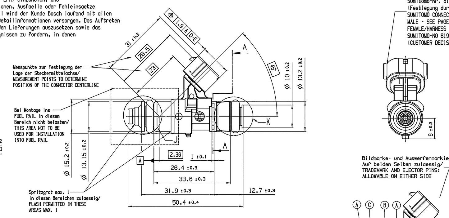 Inyector Bosch 2200cc - Imagen 4