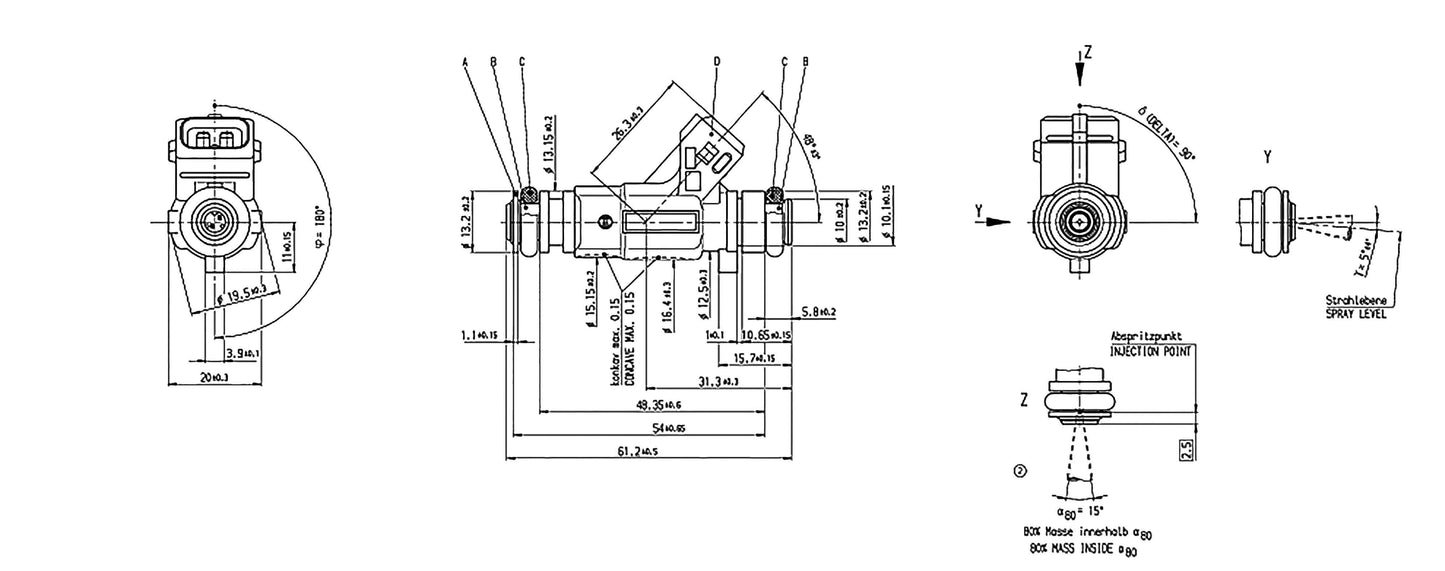 Inyector Bosch 430cc