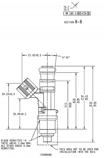 Inyector Bosch 525cc - Imagen 2