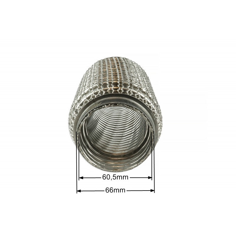 Conector Flexible de Escape Reforzado 60mm Longitud 100mm - Imagen 2