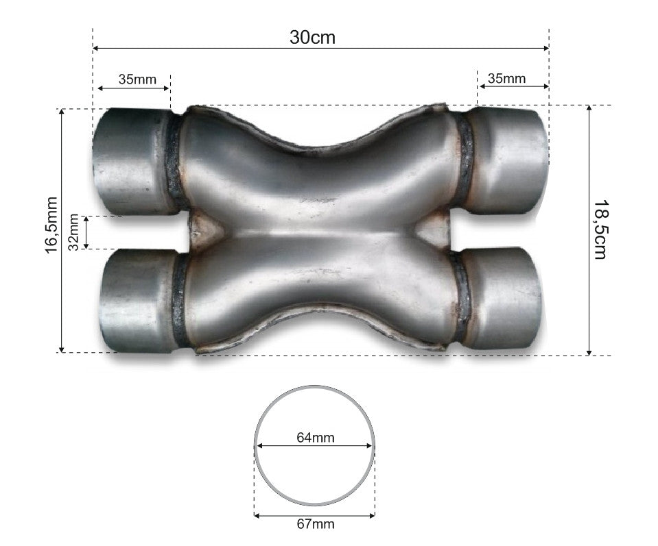 X-Pipe 63mm - Imagen 2