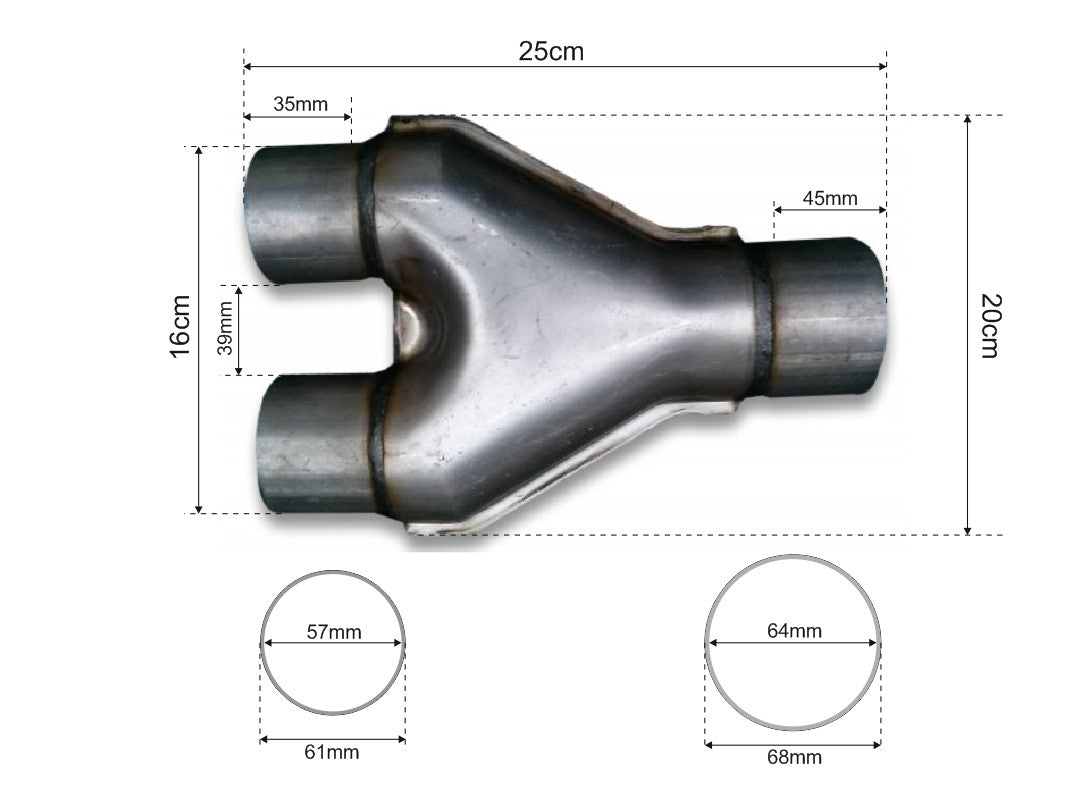 Y-Pipe 63-57mm - Imagen 5