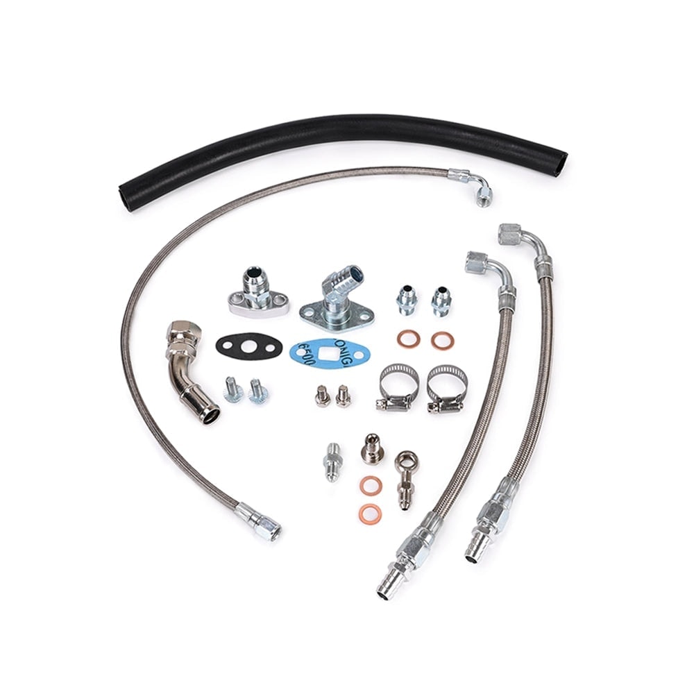 TOYOTA 1JZ-GTE JZX100 W/ GARRETT GT29R GT30R TURBO OIL WATER LINE KIT ...